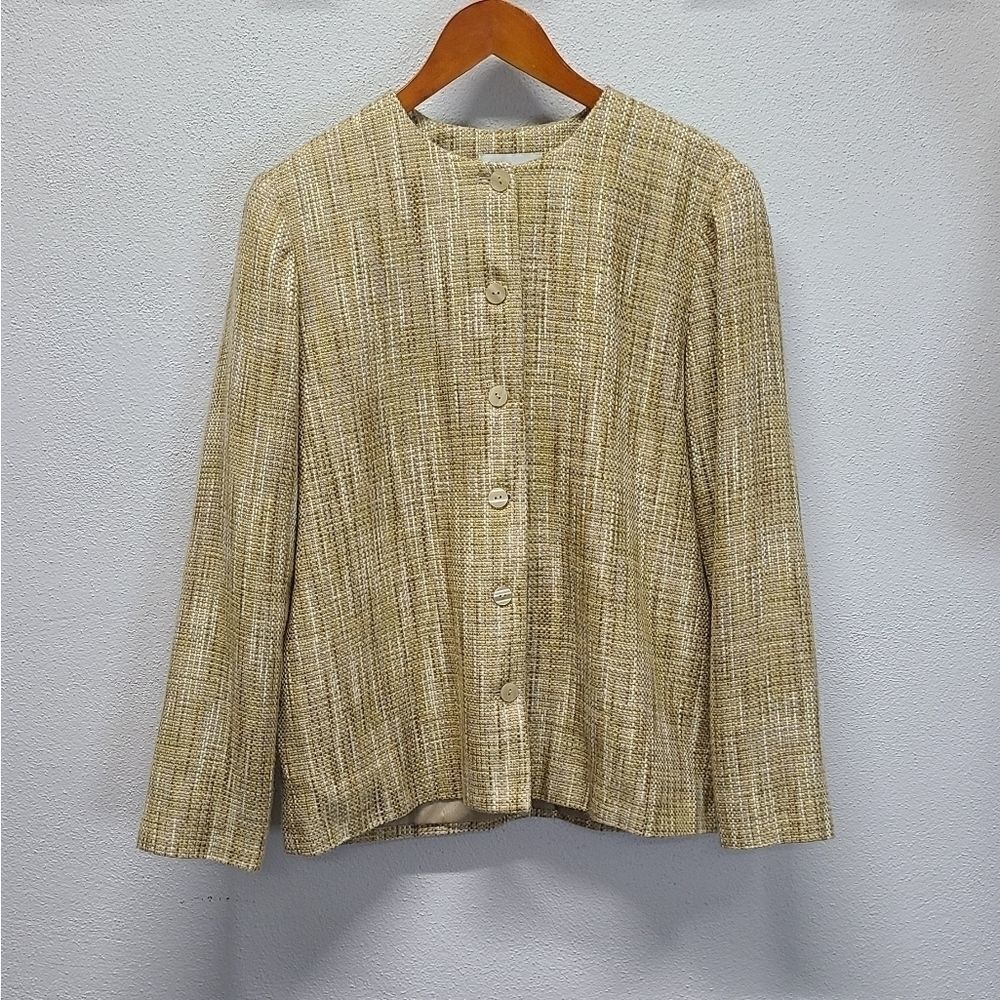 âAlfredâDunnerâTweed BlazerâJacketâSizeâLarge - Picture 6 of 6